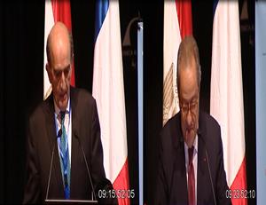 M. Hassan Behnam, Directeur général de la Chambre de Commerce et d’Industrie Française en Égypte (CCIFE) introduit la 2e séance intitulée « Économie et développement » et l