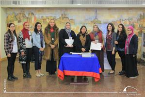  Photo de groupe avec l'Université de Damiette