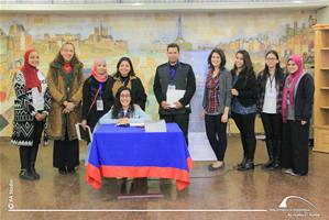  Photo de groupe avec l'Université de Minia