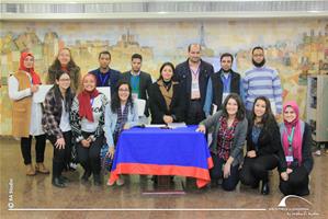  Photo de groupe avec l'Université de Sohag