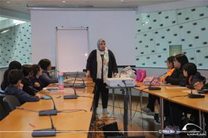 Les participants de l'atelier avec Chaïmaa El Sabbagh, l'animatrice de l'atelier