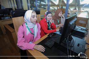 Séance d’apprentissage des différents moyens de l’accès aux ressources électroniques de la Bibliotheca Alexandrina