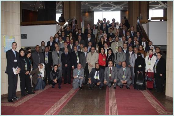 Gropu photo showing all the Pan Arab Biodiversity conference participants