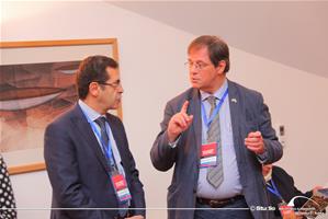 De gauche à droite : M. Ayman Badawi, Co-Président de la Chambre de Commerce et d’Industrie Française en Égypte (CCIFE), Section d’Alexandrie et M. Jérôme Baconin, Chef du Service économique près l’Ambassade de France en Egypte