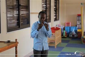 Marc Agbogan, l'animateur de l'atelier