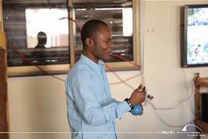 Marc Agbogan, l'animateur de l'atelier