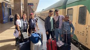 Les laur&eacute;ats de l'atelier &agrave; la gare