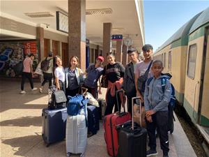  Les laur&eacute;ats de l'atelier &agrave; la gare