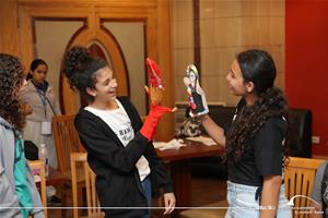 Les participants de l'atelier de th&eacute;&acirc;tre avec L'ARAGOZ