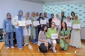 Photo du groupe de l'universit&eacute; du Sadate