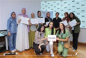 Photo du groupe de l'universit&eacute; du Fayoum