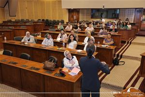 Atelier Comment enseigner la prononciation du fran&ccedil;ais (FLE) de mani&egrave;re concr&egrave;te, efficace et stimulante par Magali Boueux &agrave;&nbsp;la Bibliotheca Alexandrina &ndash; Centre Conf&eacute;rences, Salle de d&eacute;l&eacute;gu&eacute;s