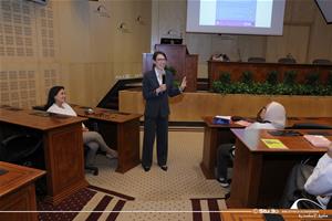 Atelier Comment enseigner la prononciation du fran&ccedil;ais (FLE) de mani&egrave;re concr&egrave;te, efficace et stimulante par Magali Boueux &agrave;&nbsp;la Bibliotheca Alexandrina &ndash; Centre Conf&eacute;rences, Salle de d&eacute;l&eacute;gu&eacute;s