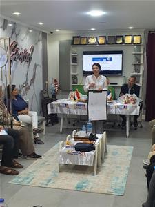 Atelier Comment enseigner la prononciation du fran&ccedil;ais (FLE) de mani&egrave;re concr&egrave;te, efficace et stimulante par Magali Boueux &agrave; Tanta au local de la maison G&eacute;nial