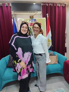 Atelier Comment enseigner la prononciation du fran&ccedil;ais (FLE) de mani&egrave;re concr&egrave;te, efficace et stimulante par Magali Boueux &agrave; Tanta au local de la maison G&eacute;nial