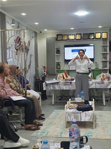 Atelier Comment enseigner la prononciation du fran&ccedil;ais (FLE) de mani&egrave;re concr&egrave;te, efficace et stimulante par Magali Boueux &agrave; Tanta au local de la maison G&eacute;nial