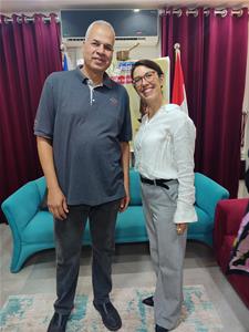 Atelier Comment enseigner la prononciation du fran&ccedil;ais (FLE) de mani&egrave;re concr&egrave;te, efficace et stimulante par Magali Boueux &agrave; Tanta au local de la maison G&eacute;nial