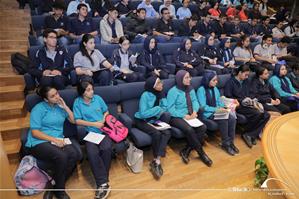 Quatri&egrave;me journ&eacute;e,projection et critique des films pour les &eacute;l&egrave;ves des &eacute;coles d&rsquo;Alexandrie &agrave; la Bibliotheca Alexandrina