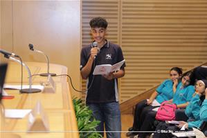 Quatri&egrave;me journ&eacute;e,projection et critique des films pour les &eacute;l&egrave;ves des &eacute;coles d&rsquo;Alexandrie &agrave; la Bibliotheca Alexandrina