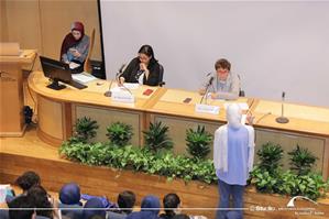 Quatri&egrave;me journ&eacute;e,projection et critique des films pour les &eacute;l&egrave;ves des &eacute;coles d&rsquo;Alexandrie &agrave; la Bibliotheca Alexandrina