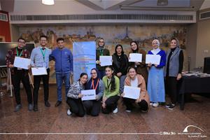 Photo de groupe de l'universit&eacute; de la Cit&eacute; Sadate
